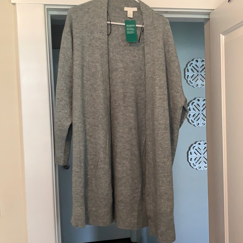 Grey long sweater